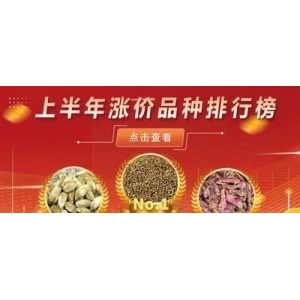 上半年涨价品种排行榜